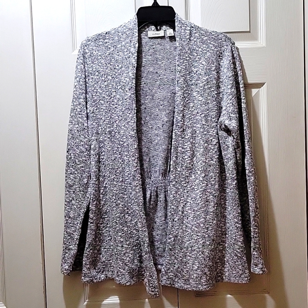 LL Bean gray marled sweater.